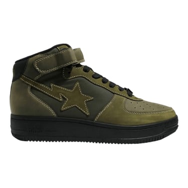 A Bathing Ape Bape Sta Mid Military Olive Green