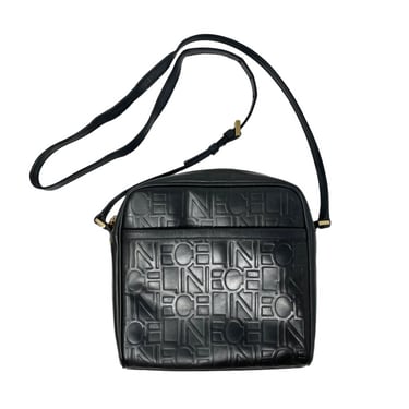 Celine Black Logo Shoulder Bag