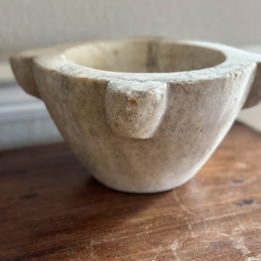 Large Antique Marble Mortar 