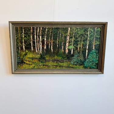 Original Forest Framed Painting