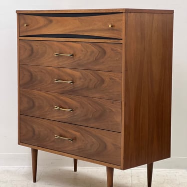 Free Shipping Within Continental US - Vintage Mid Century Modern Dresser Dovetail Drawers Cabinet Storage 