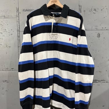 Vintage 90s Polo Ralph Lauren Rugby Shirt striped 
