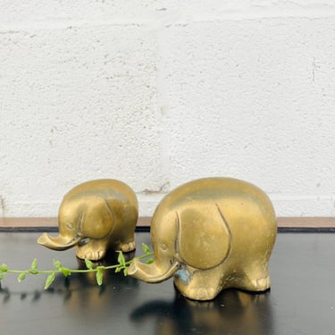 Cutesy Brass Elephant