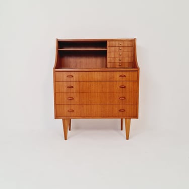 Midcentury vintage Teak secretary  / vanity /Make up table By Arne Wahl iversen 1960s 