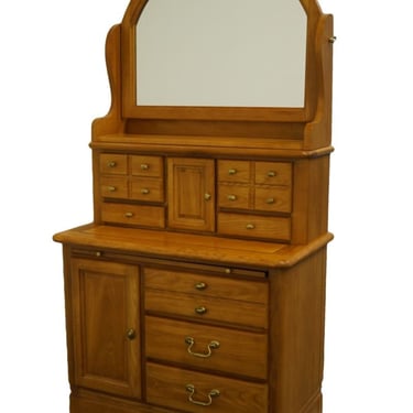 BASSETT FURNITURE Country French 38" Chest on Chest w. Mirror 2050-213 / 2050-297 / 2050-257 - 47 Ash Finish 