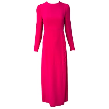 Christian Dior Haute Couture A/W 1971 Magenta Gown