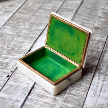 Vintage Marble Stone Jewelry Box Trinket Box Women's Gift Jewelry Box Retro Jewelry Storage 