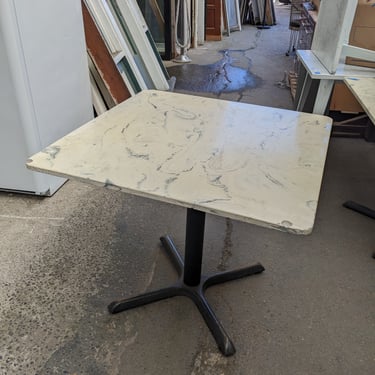 Faux Marble Square Top Table 30 x 34 x 34 "
