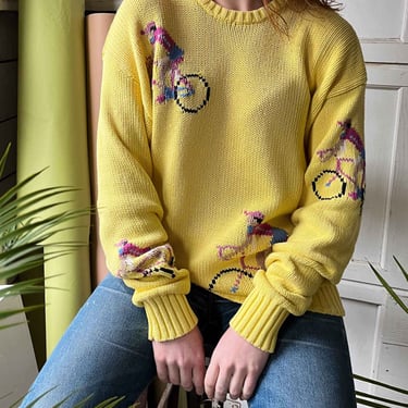 90s Novelty Cyclist Sweater