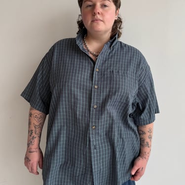 Vintage - Short Sleeve Plaid Shirt (2X)
