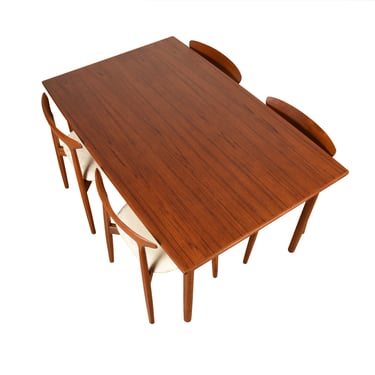 Danish Teak Expanding Dining Table w. Tapered Ends