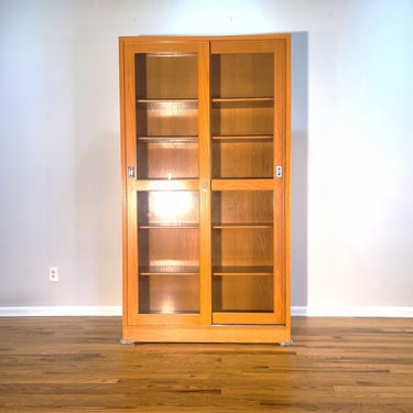 Vintage School Lab Oak Cabinet 