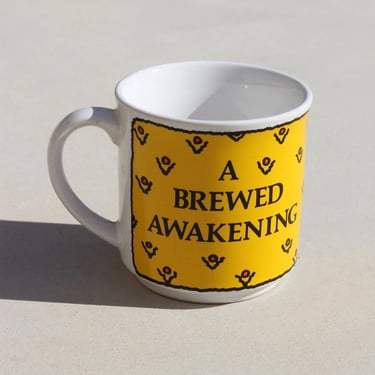 Vintage "A Brewed Awakening" Coffee Mug