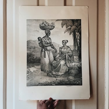 Vintage Limited Edition Numbered "Negress" Print (Brazil)