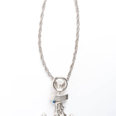 Bead Anchor Pendant Necklace