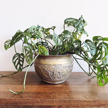 Vintage Brass Planter 