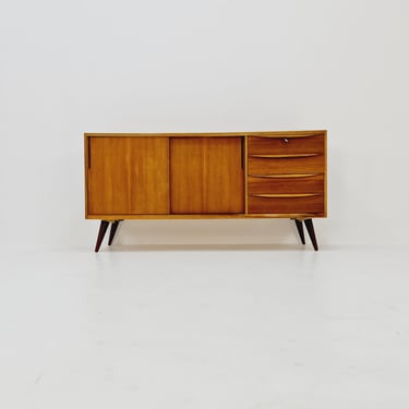 Mid Century Modern German walnut Sideboard By Franz Ehrlich for A.M.T Möbel 