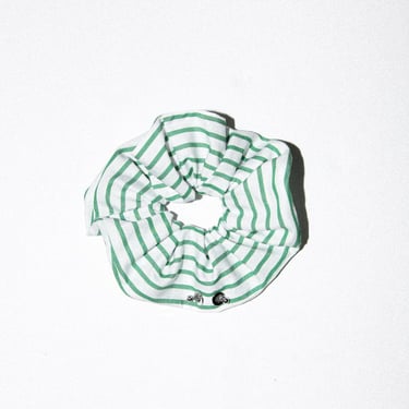 KkCo Pierced Scrunchie - Striped Seaweed