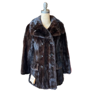 1970s dark brown mink coat 