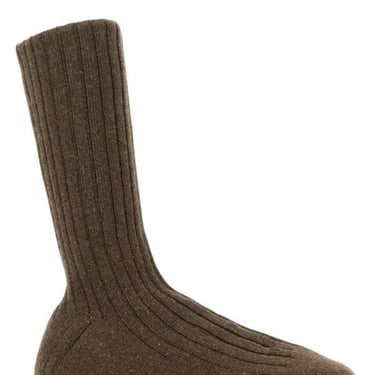 Bottega Veneta Man Brown Wool Blend Domenica Ankle Boots