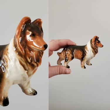 1950&#39;s Vintage Dog Figurine - Horse Figurine - 50&#39;s Home Decor 50s Animal Figurine 