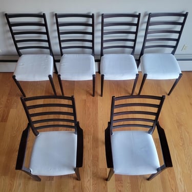 Set of Six (6) Rosewood Dining Chairs by Svegards Markaryd, Sweden 