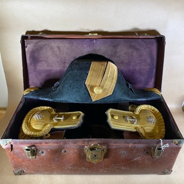 US Naval Officer's BiCorn Hat, Epaulettes, and Belt