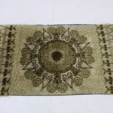 1970s Small Danish Wool Rug  / Mid-century / Vintage Rug / 