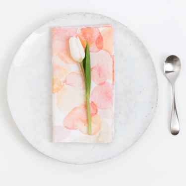 Linen Napkins Set of 2 | Floral