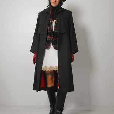 1970's Oscar De La Renta Wool Trench Coat