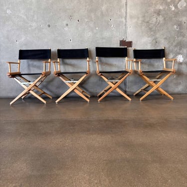 Set of Four Directors Chairs From Warner Bros