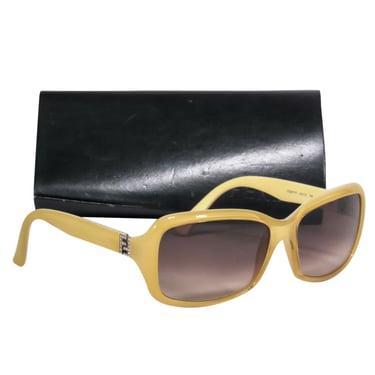 Fendi - Yellow Square Framed Sunglasses w/ Case