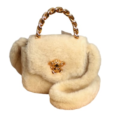 VERSACE- NWT 2023 Shearling LA MEDUSA Bag