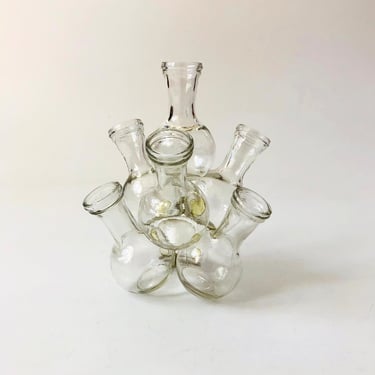 Vintage Glass Bud Vase Cluster 