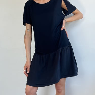 Fendi Navy Silk + Knit Dress (M)