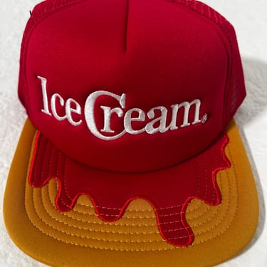 Ice Cream Vision Red Snapback Trucker  Hat DEPT1