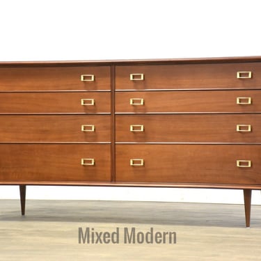 Refinished Walnut Dresser by Paul Frankl 