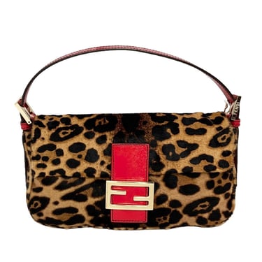 Fendi Cheetah Print Baguette Bag