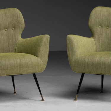 Armchairs in Wool Blend