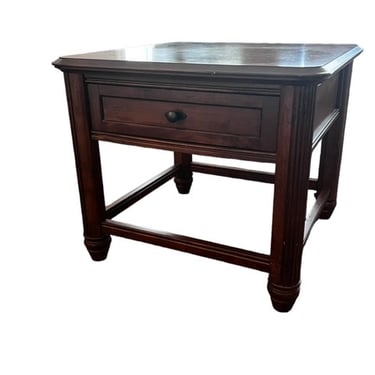 Single Drawer Square Wood Side Table Nightstand TR260-4