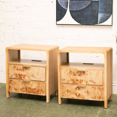 Tami Nightstands with Plug In