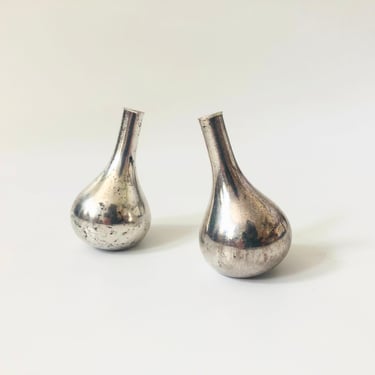 Dansk Silver Onion Tiny Taper Candle Holders by Jens Quistgaard - Set of 2 