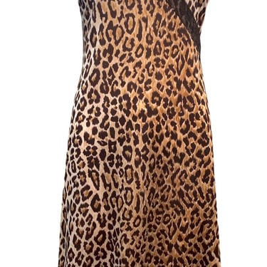 D&amp;G Y2K Leopard Print Slip Dress New/Old