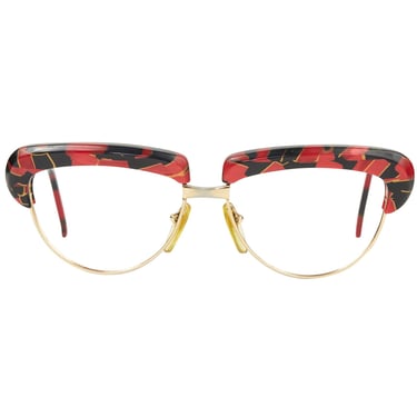 Alain Mikli 1987 Vintage 619 326 Marbled Cateye Eyeglasses Frames 