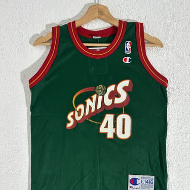 Seattle Supersonics Jersey Kemp Youth Sz L 14-16