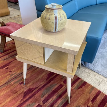 Pair Mid Century Two Tier Side Tables