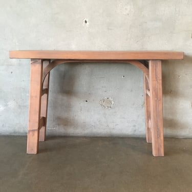 Handcrafted Rustic Reclaimed Wood Entryway Table
