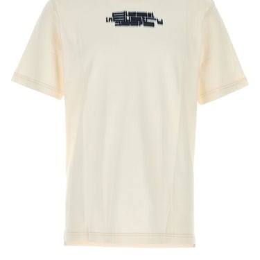 Diesel Men Ivory Cotton T-Just T-Shirt