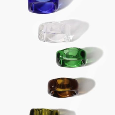 Cled Dice I am Ring - Clear Air/Green Forest/Light Olive/Blue Ocean/Brown Amber