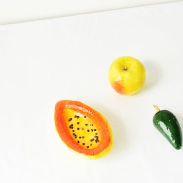 Paper Mache Fruit Set 